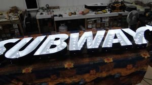 illuminated channel letter signs