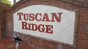tuscan ridge sign